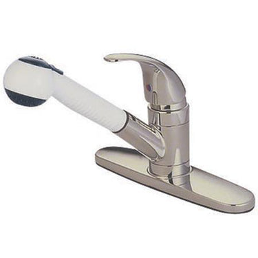 Kingston Brass GKB6708LL Water Saving Legacy Pull-out Kitchen Faucet, Satin Nickel Kitchen Faucet Kingston Brass